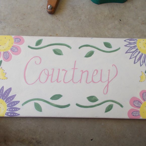 Calling for Courtney! acrylic painting, 12"x24" - Picture 2 of 3